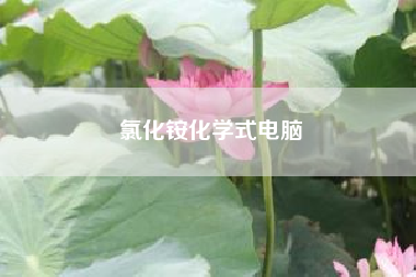 氯化铵化学式电脑（氯化铵化学式怎么写）