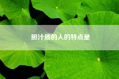 胆汁质的人的特点是？林黛玉林冲李逵王熙凤谁属于多血质？